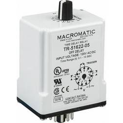 MACROMATIC TR-51622-10 Time Delay Relay,120VAC/DC,10A,DPDT