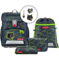 Step by Step Cloud School Bag Set - Dark Cat Chiko