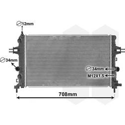 Van Wezel kühler, motorkühlung 37002363 passend