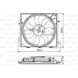 Valeo 696873 kühlerlüfter lüfter 15-19