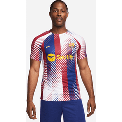 Nike FC Barcelona 2023 White Home Prematch Jersey, Men's