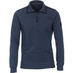 Casamoda Half Zip Sweater Dark Indigo Dark Blue Blue