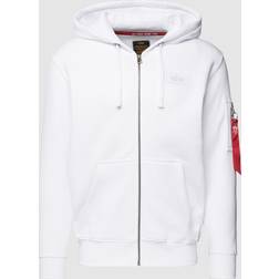 Alpha Industries Sweatjakke - Sort/Hvid