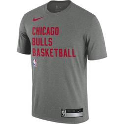 Nike Men's Chicago Bulls Grey Practice T-Shirt, Medium, Gray