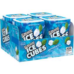 Ice Breakers BREAKERS Ice Cubes Peppermint Sugar Free Chewing Gum Bottles 3.24