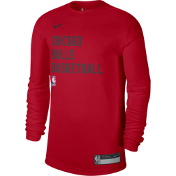 Nike Men's Chicago Bulls Red Practice Long Sleeve T-Shirt