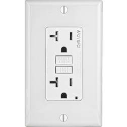 Leviton SmartlockPro AFCI/GFCI Outlet 20A 125V 2Pole White Duplex