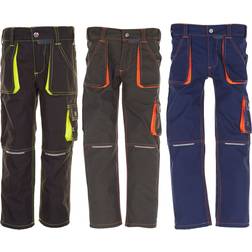 Planam Bundhose Junior anthrazit/gelb