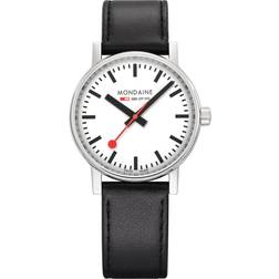 Mondaine Män Analog Schweizisk Kvartsurverk Klocka Med Vegansk Druvläder Armband MSE.35110.LBV