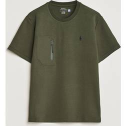 Polo Ralph Lauren Pocket Cotton and Nylon-Blend T-Shirt Green