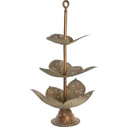 Dkd Home Decor Ark Gylden Metal Tropisk Serveringsbakke