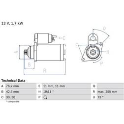 Bosch Starter Motor 2028 12V