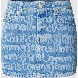 Tommy Jeans Skirt Woman colour Denim