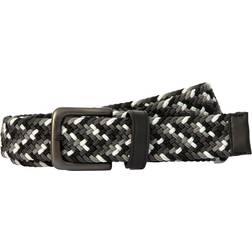 Nike Stretch Woven Belt, Men's, Medium, Black/Grey Black/Grey