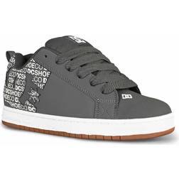 DC Shoes Court Graffik sneakers för män, Mörkgrå vit