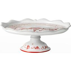 Juliska Country Winter Frolic Ruby Cake Plate