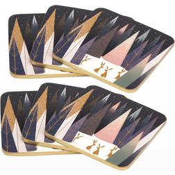 Sara Miller Frosted Pine Coaster 6pcs