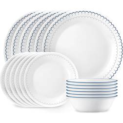 Corelle Caspian Lace 18-piece Dinner Set