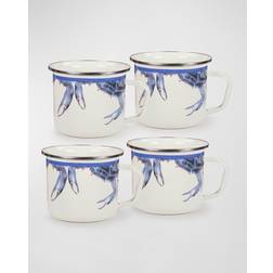 Golden Rabbit Blue Crab Enamelware Grande Cup