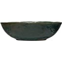 Creative Co-Op Matte Green Glaze Serving Bowl