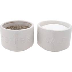 Storied Home Stackable Salt & Pepper Pinch Pots with Lid Spice Mill