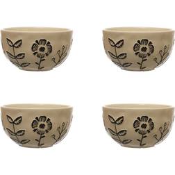 Storied Home Hello Wall Art Cream Cream Dessert Bowl