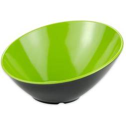 GET B-788-G/BK Black Slanted Catering Soup Bowl