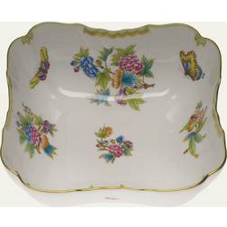 Herend Queen Victoria Green Border 9" Salad Bowl