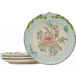 Fitz and Floyd 9-in Garden Bloom Dessert Plate