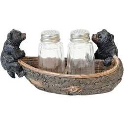 BestGiftEver Black Bear Cubs with Pepper Shaker Spice Mill