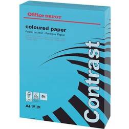 Office Depot Coloured Card Intense Blue A4