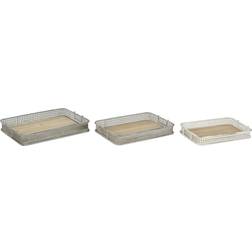 Dkd Home Decor Bakkesæt 53 Metal Multifarvet Serveringsbakke