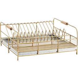 Madam Stoltz Iron Rack with Drip Tray Dish Drainer
