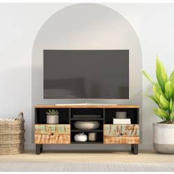 vidaXL 100x33x46 massivt genbrugstræ TV-bord