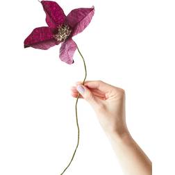 Studio About Paper Flower Clematis Aubergine Kunstig plante