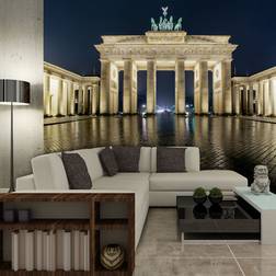 Artgeist Fototapet Brandenburger Tor natten Flere Størrelser fra Walldelux.dk