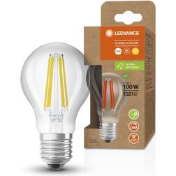 LEDVANCE e27 sehr effiziente dimmbare lampe classic klar 8,2w wie 100w 2700k