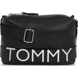 Tommy Jeans Bold Faux Leather Camera Bag Black