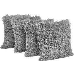 Sienna Mongolian Cushion Cover Silver, Grey (45.7x45.7cm)