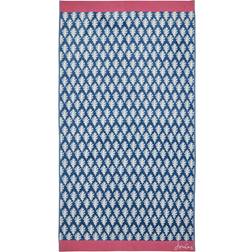 Joules Oak Leaf Cotton Bath Towel Blue