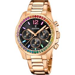 Festina F20639/3 Chronograph Roségoldfarben/Regenbogen