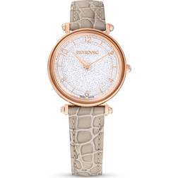 Swarovski Crystalline Wonder 5656899 Schweizisktillverkad, läderrem, Beige, Roséguldspläterad finish