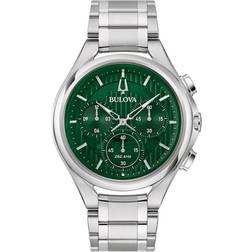 Bulova 96A297 Chronograph Curv Stahl/Grün