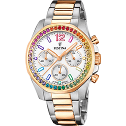 Festina Reloj Boyfriend Collection F20608/2 señora, modern, silver och rosa guld, modern, silver och rosa guld, modern, Sterling silver och rosa guld. Modern