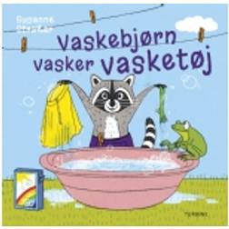 Vaskebjørn vasker vasketøj Susanne Straßer