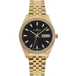 Dugena ladies with diamonds venetia stone black/gold 4461082