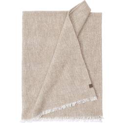 Ernst plaid Tæppe Beige, Hvid, Naturfarvet (180x130cm)