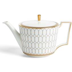 Wedgwood Renaissance 0.04 -oz. Gray/White/Yellow Teapot