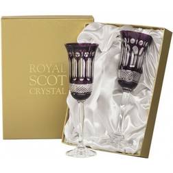 Royal Scot Crystal Belgravia 2 Mulberry Champagne Glass