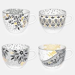 Sara Miller London Portmeirion Artisanne Noir Set Cup